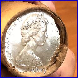 1966 $20 Roll Queen Elizabeth 2 Silver Dollars CANADA PRIMO N TOPS WOW