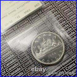 1966 Canada $1 Silver Dollar Coin ICCS PL 65 Ultra Heavy Cameo #coinsofcanada