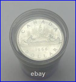 1966 Canada Silver 80% Brilliant Uncirculated Roll Of 20 Coins