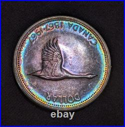 1967 $1 Canada Silver Goose Dollar, Toned