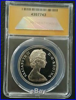 1967 Canada Silver One Dollar Proof Like Ms66 Cameo Goose