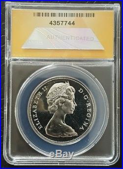 1967 CANADA SILVER ONE DOLLAR PROOF LIKE MS67 CAMEO GOOSE