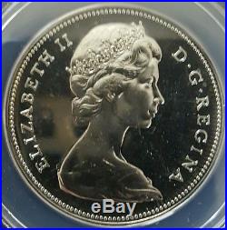 1967 CANADA SILVER ONE DOLLAR PROOF LIKE MS67 CAMEO GOOSE