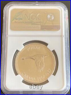 1967 Canada $1 Dollar NGC PL65 Cameo. Large Silver! Gem BU