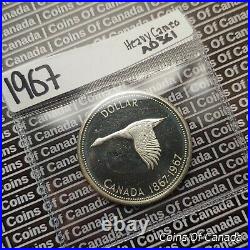 1967 Canada $1 Silver Dollar UNCIRCULATED Coin HEAVY CAMEO! WOW #coinsofcanada