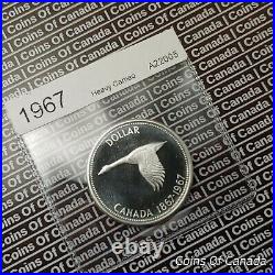 1967 Canada $1 Silver Dollar UNCIRCULATED Coin Heavy Cameo WOW! #coinsofcanada