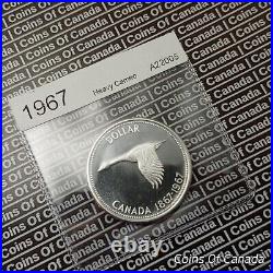 1967 Canada $1 Silver Dollar UNCIRCULATED Coin Heavy Cameo WOW! #coinsofcanada