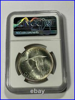 1967 Canada Dollar Ngc Ms 61 Bu Silver Wonderful Unc Prime