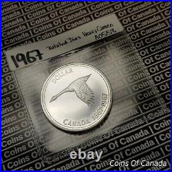 1967 Canada Silver $1 Dollar UNCIRCULATED Coin Rotated Dies Cameo #coinsofcanada