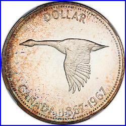1967 Canada Silver 1$ Ngc Pl62 High Grade