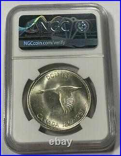 1967 Canada Silver Dollar Ngc Ms 63 Beautiful Choice Bu Superb Unc (mr)