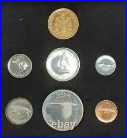 1967 Canada Silver Proof Set-7 Coins With$20 Gold Coin Toned in RCM Case DW 1967 Canada Silver Proof Set-7 Coins With$20 Gold Coin Toned in RCM Case DW