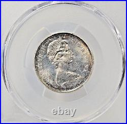 1967- Canada Silver Quarter 25 Cents PCGS Graded Uncirculated MS65