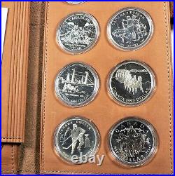 1971 to 1994 Canada Silver $1 Dollar Collection in Leather RCM Case #19475