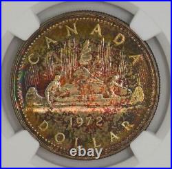 1972 Canada Silver $1 SP66 Color NGC 944007-4