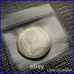 1972 Canada Silver Dollar UNCIRCULATED Nicely Toned Voyager #coinsofcanada