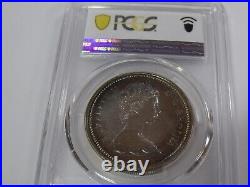 1972 Canada Voyageur Silver Dollar, PCGS Trueview SP68 deep fields and Toned