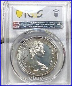 1973 $1 Canada Silver Dollar PCGS SP 67 Rainbow Toning Item 8002