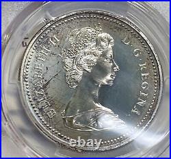 1973 $1 Canada Silver Dollar PCGS SP 67 Rainbow Toning Item 8002