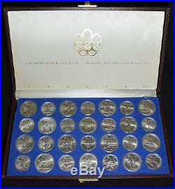 1973-76 CANADA, MONTREAL OLYMPIC GAMES, SET OF 28 $5 AND $10 SILVER COINS