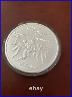 1974 CANADA Elizabeth II Olympic Montreal Lacrosse Proof Silver $10 Coin 1974 CANADA Elizabeth II Olympic Montreal Lacrosse Proof Silver $10 Coin