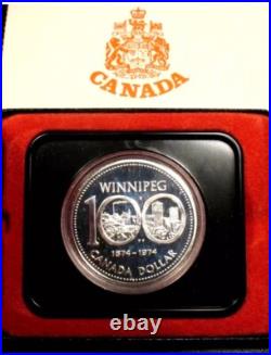 1974 Canada Canadian Silver Dollar Silver Winnipeg Commemorative
