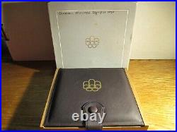 1976 CANADA OLYMPIC SILVER PROOF COIN SET withBOX 4.32 OZ STERLING FREE SHIPPING