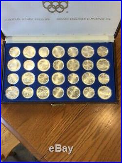 1976 CANADA OLYMPIC Uncirculated SET 28 Sterling Silver $5 & $10 Coins