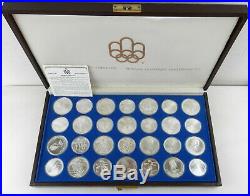 1976 CANADA OLYMPIC Uncirculated SET 28 Sterling Silver $5 & $10 Coins T31