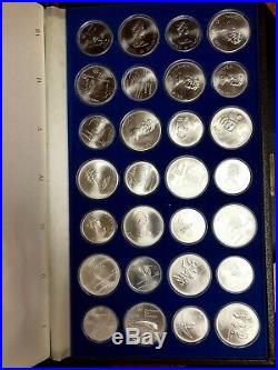 1976 CANADA Olympic coins set (28 STERLING SILVER Coins $5 & $10)