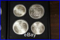 1976 Canada $5 & $10 Olympic BU Silver 28 Coins Set 1