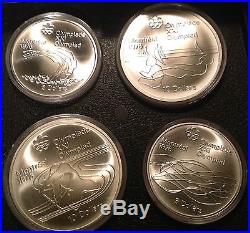 1976 Canada $5 & $10 Olympic BU Silver 28 Coins Set 1