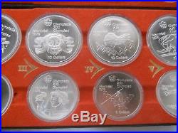 1976 Canada $5 & $10 Olympic Sterling Silver 28 Coin Set -Uncirculated Condition