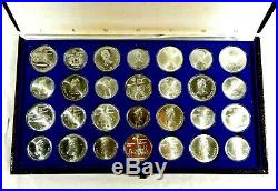 1976 Canada Commemorative Olympic Uncirculated 28 Coin SILVER Set 32.81 ozt