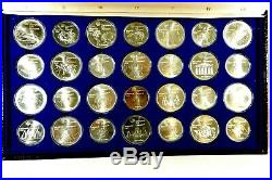 1976 Canada Commemorative Olympic Uncirculated 28 Coin SILVER Set 32.81 ozt