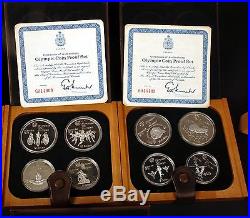1976 Canada Complete 28 Piece Silver Olympic Commemorative Coin Set
