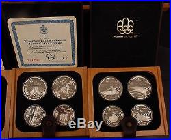 1976 Canada Complete 28 Piece Silver Olympic Commemorative Coin Set