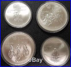 1976 Canada Olympic Uncirculated Silver Coins XXI Olympiad Complete 28-coin Set