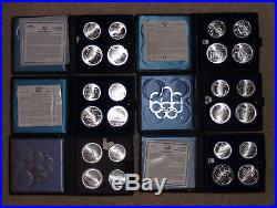 1976 Canada Olympics Complete 24-Coin Sterling Silver Mint Set