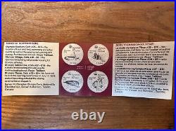 1976 Montreal, Canada Olympic Series VII Silver Coin Set Two Each $5 & $10 Coins