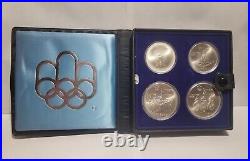 1976 Montreal Canada Olympic Sterling Silver Set Series III Early Canadian Sport
