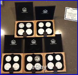 1976 Montreal Canada Olympics Coin Set Sterling Silver 20 Coins