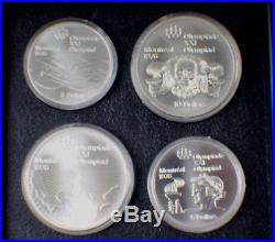 1976 Olympic Canadian Silver Coin Set UNC 28 Coins 30.24 troy ounces
