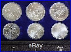 1976 RCM Montreal Summer olympic games, Canadian silver proof 28 coin set