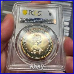 1977 $1 SP67 Toned Canada Jubilee Silver Dollar PCGS Gold Shield Beautiful