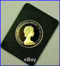 1977 CANADA $100 DOLLARS GOLD COIN ELIZABETH II SILVER JUBILEE 9999 1/2 Troy Oz