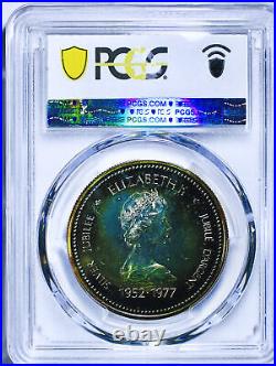 1977 Canada Silver Jubilee Dollar PCGS SP-67- Beautifuly Toned