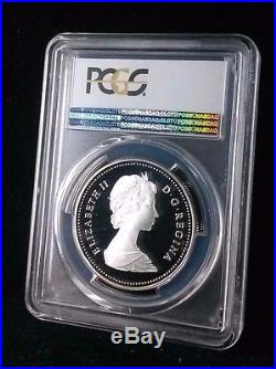 1984 $1 Pcgs Pr70dcam Canada Silver Dollar (pop2) Ultra Rare Tied With One Other