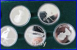 1985-1987 Canada Calgary Olympic Winter Games Silver Coin Set of 10 Coins M1215