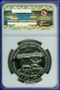 1985 Canada Silver Dollar Ngc Ms69 Pq Mac Finest Graded Spotless